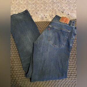 TWO PAIRS Men’s Levi's Blue Straight Jeans Classic Indigo